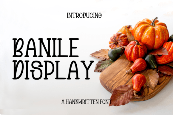 Banile: A Warm, Handwritten Display Font for Small Business Branding