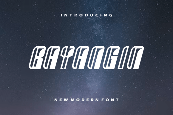 Bayangin Display Font for Small Business Branding