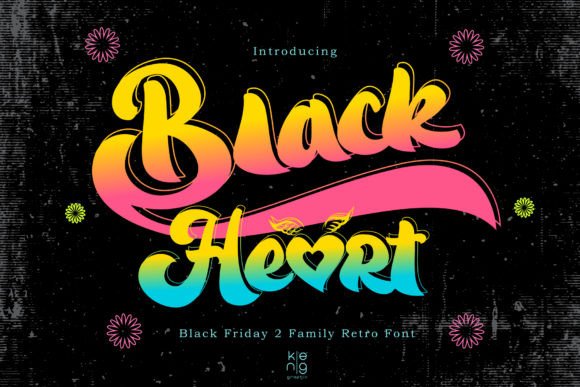 Black Heart: A Handwritten Display Font That Makes Your Products Shine
