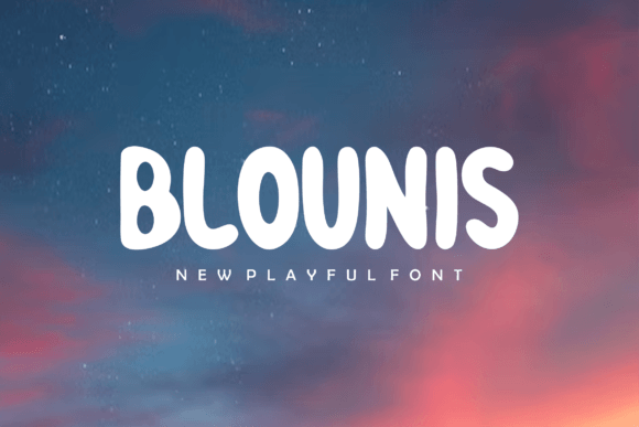 Blounis: A Bold, Modern Display Font for Real Small Businesses
