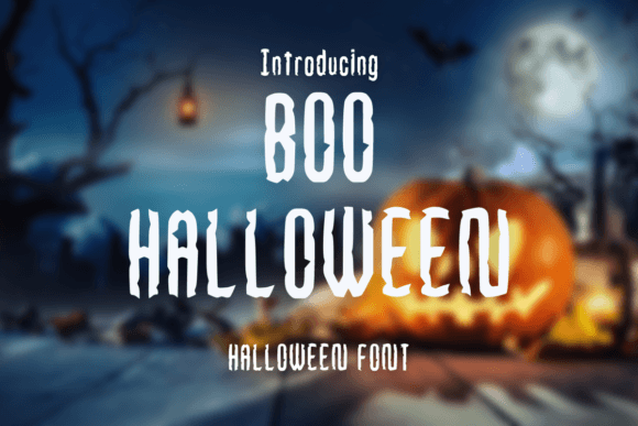 Boo Halloween: A Spooky Display Font That Grabs Attention