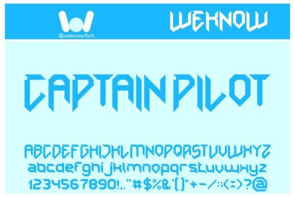 Captain Pilot: A Techno-Sci-Fi Display Font That Elevates Digital Branding