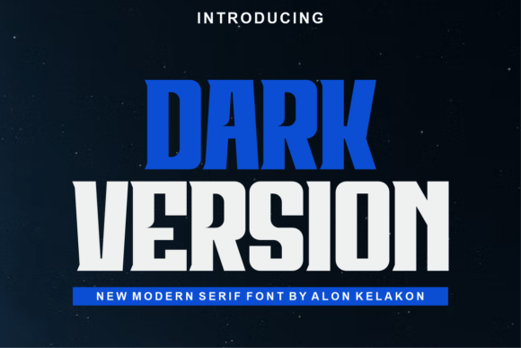 Dark Version: A Bold Display Font for Small Business Branding
