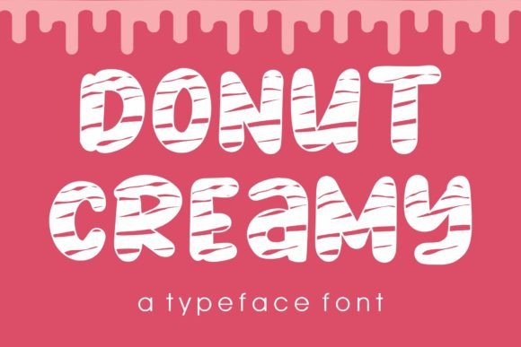 Donut Creamy: A Playful Display Font That Delights in Digital Spaces