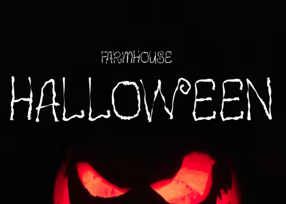 Farmhouse Halloween: A Playful Display Font for Spooky Digital Branding