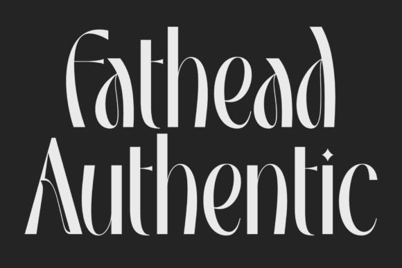 Fathead Authentic: A Display Font That Elevates Real Small Business Branding