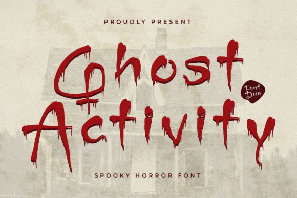 Ghost Activity: A Spooky Handwritten Display Font for Digital Design