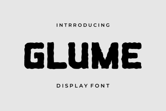 Glume: A Playful Display Typeface for Editorial Charm