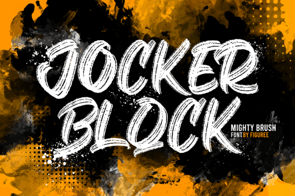 Jocker Block: A Natural, Urban Brush Typeface for Editorial Impact