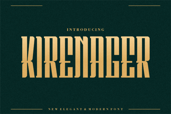 Kirenager: A Stylish Display Font for Bold Brand Moments