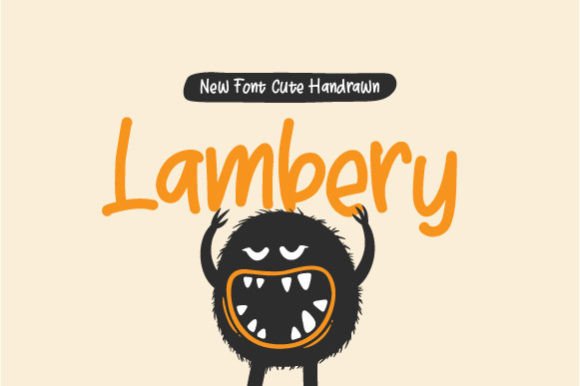Lambery: A Playful Handwritten Display Font for Small Business Brands
