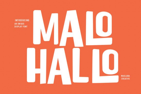 Malohallo: A Whimsical Display Font That Delivers Joy