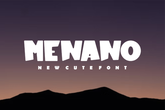 Menano: A Chubby Display Font That Feels Like a Warm Handshake