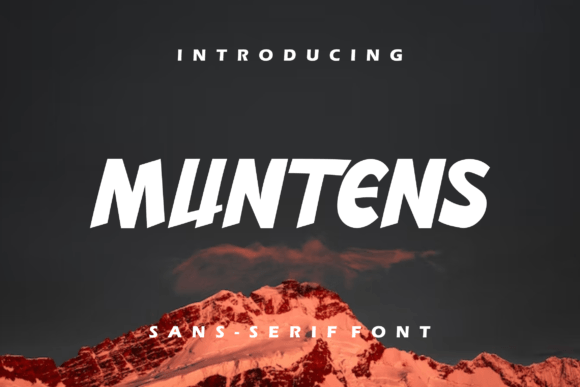 Muntens: A Classy Display Font for Small Business Branding