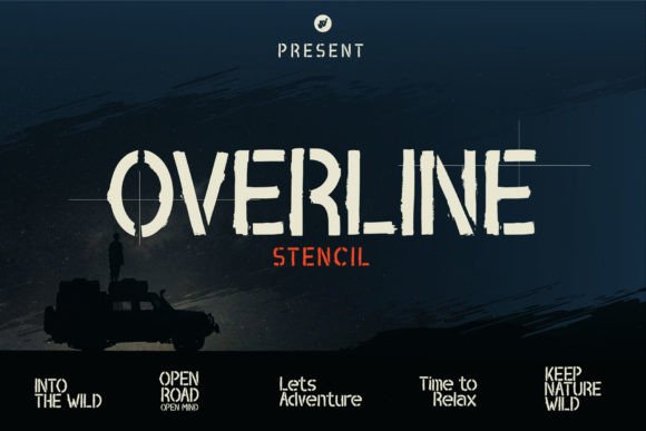 Overline Stencil: A Display Font That Anchors Digital Branding