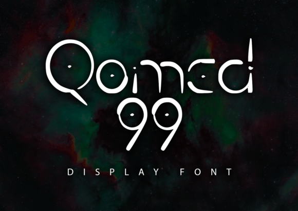 Qomed 99: A Space-Inspired Display Typeface for Editorial Impact