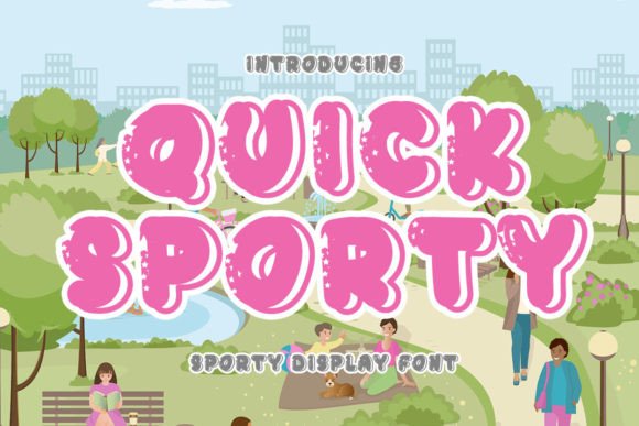 Quick Sporty: A Fresh, Joyful Display Font for Handmade Creators