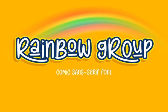 Rainbow Group: A Retro Display Font That Feels Like Summer