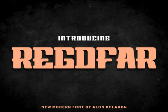 Regofar: A Modern Display Font for Digital Brand Identity
