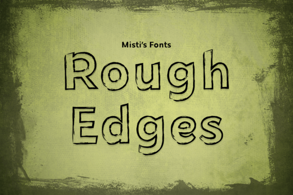 Rough Edges: A Spooky Outline Font for Handmade Brands