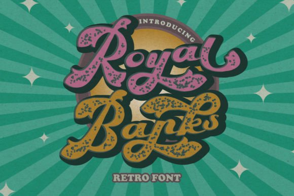 Royal Banks: A Playfully Nostalgic Display Font for Handmade Creators