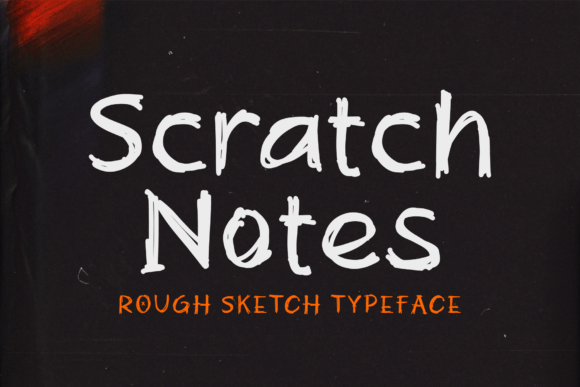 Scratch Note: A Handmade Display Font That Feels Like Your First Sketch