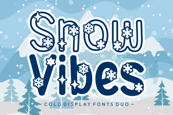 Snow Vibes: A Playful Display Font for Winter Branding