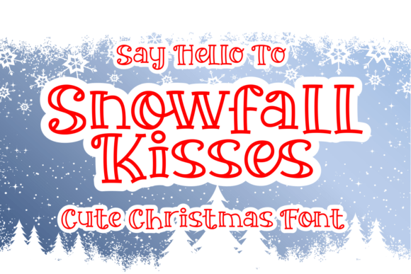 Snowfall Kisses: A Festive Display Font That Elevates Small Business Branding