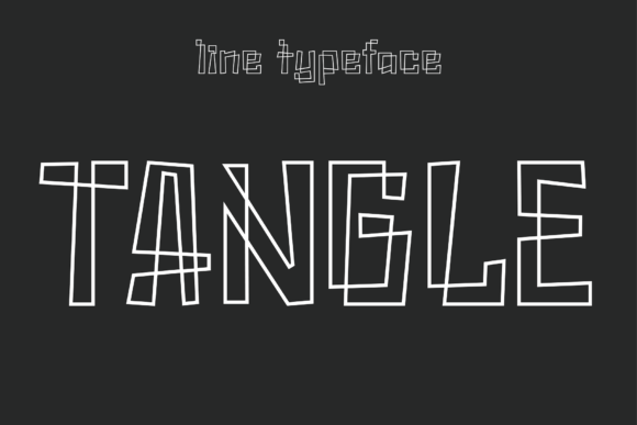 Tangle: A Beautiful Line Art Typeface for Handmade Creators