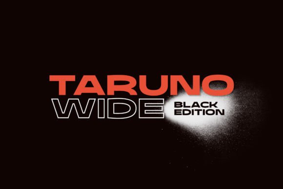 Taruno Wide Black: A Display Font That Anchors Editorial Mood