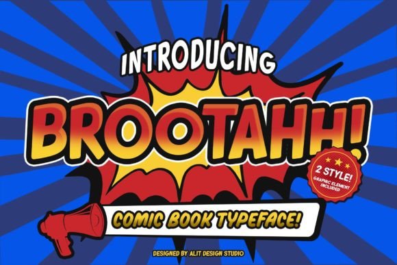 The Brootahh: A Bold Comic Display Font for Digital Impact