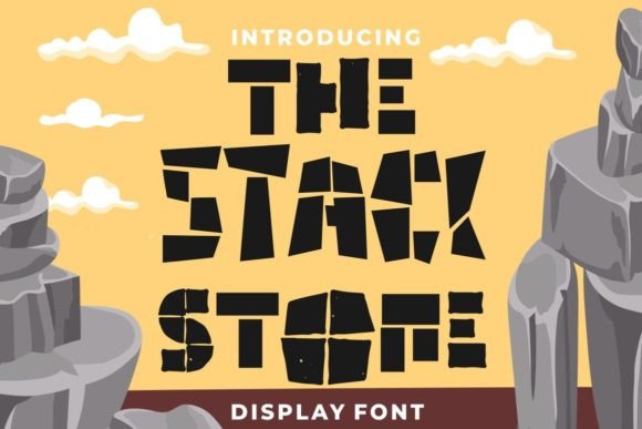 The Stack Stone: A Playful Display Font for Small Business Branding