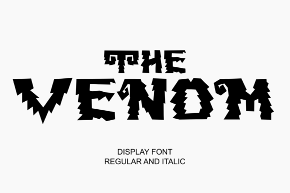 The Venom: A Spooky Display Font with Editorial Soul