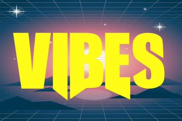 Vibes: A Bold Display Font for Digital Brand Impact