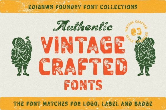 Vintage Crafted: A Retro Display Font for Editorial Impact