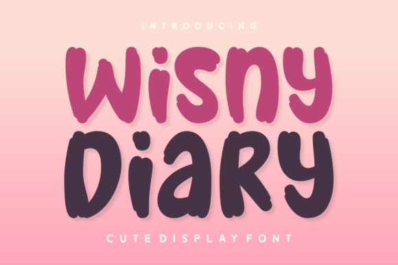 Wisny Diary: A Whimsical Display Font for Digital Branding