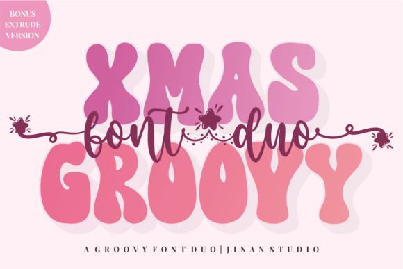 Xmas Groovy Duo: A Stylish Display Typeface for Editorial Design